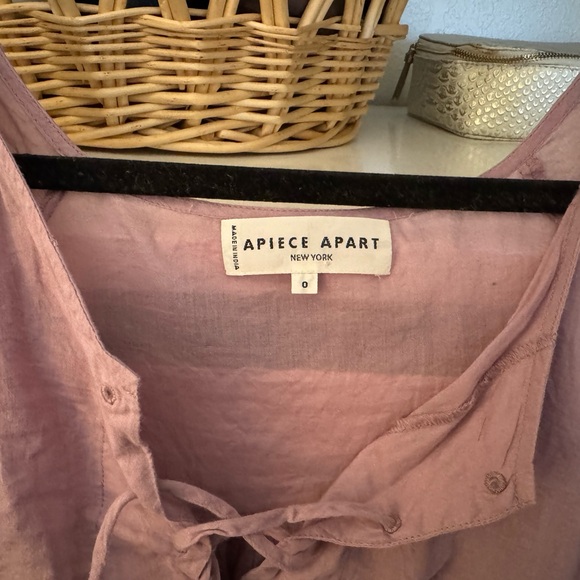 Apiece Apart Women’s Peasant Top with Tie Detail - Picture 2 of 2